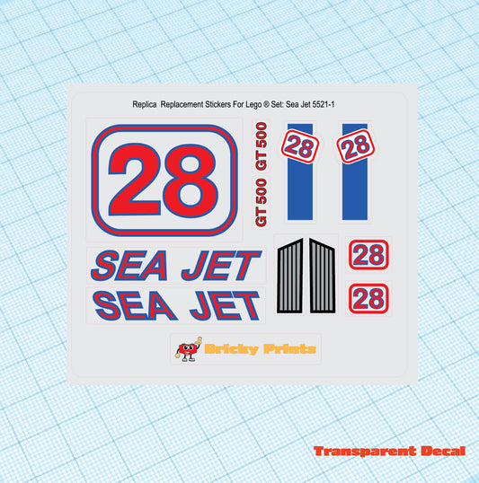 Replica Replacement sticker Set: Model Team Sea Jet 5521