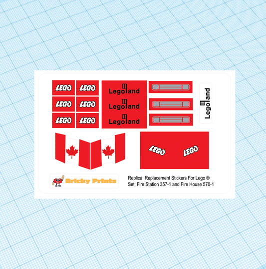 Replica Replacement sticker set: Fire House 570