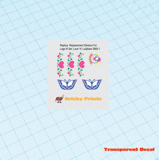 Replica Replacement sticker set: Love 'N' Lullabies 5860