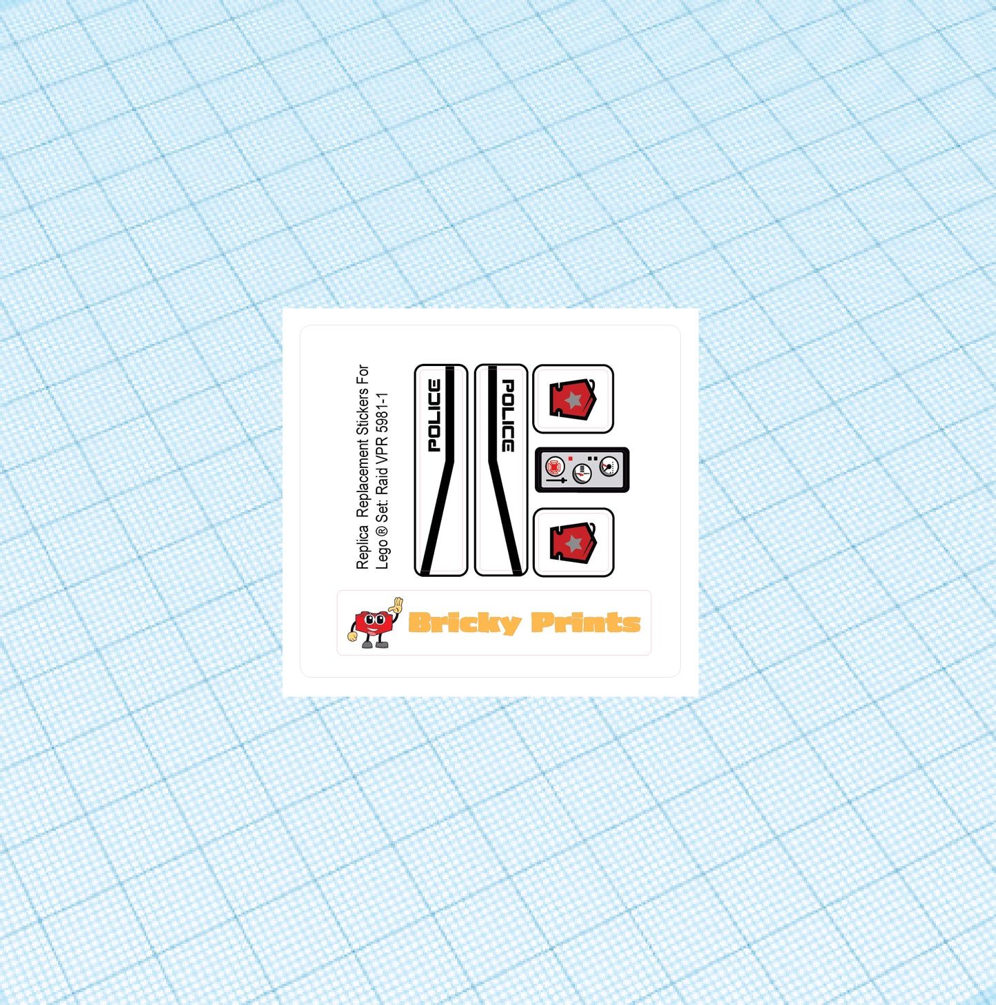 Replica Replacement sticker set: Raid VPR 5981