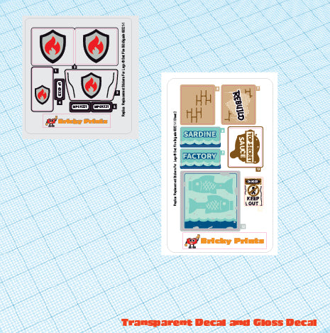 Replica Replacement sticker Set: City Fire 60321 Fire Brigade