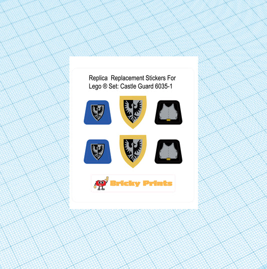 Replica Replacement sticker set: Classic Castle Castle Guard 6035