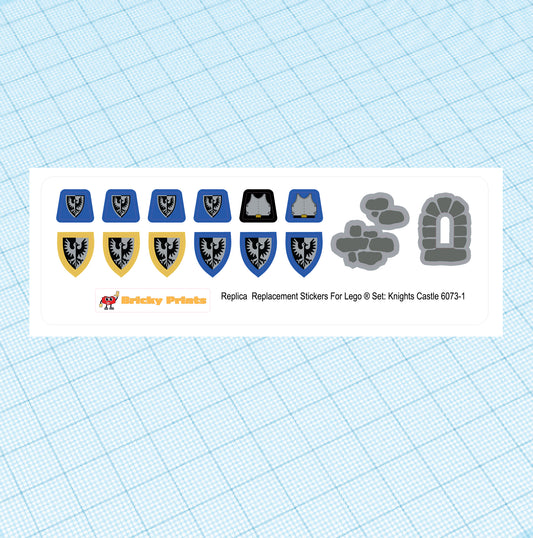 Replica Replacement sticker set: Classic Castle Knight's Castle 6073