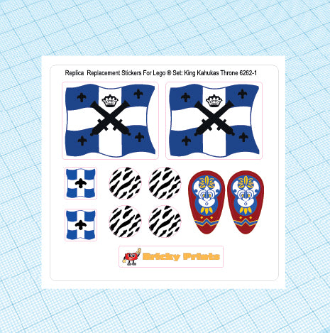 Replica Replacement sticker set: Pirates I King Kahuka's Throne 6262