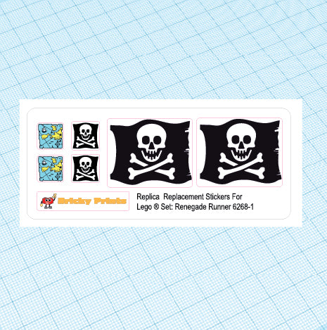 Replica Replacement sticker set: Pirates I Renegade Runner 6268