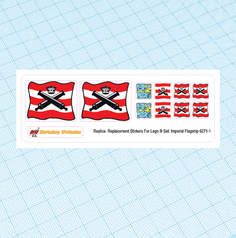 Replica Replacement sticker set: Pirates I Imperial Flagship 6271
