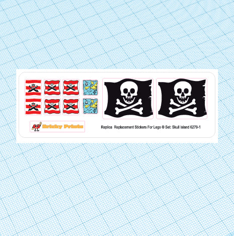 Replica Replacement sticker set: Pirates I Skull Island 6279