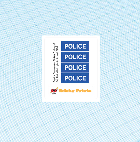 Replica Replacement sticker set: Police Helicopter 628