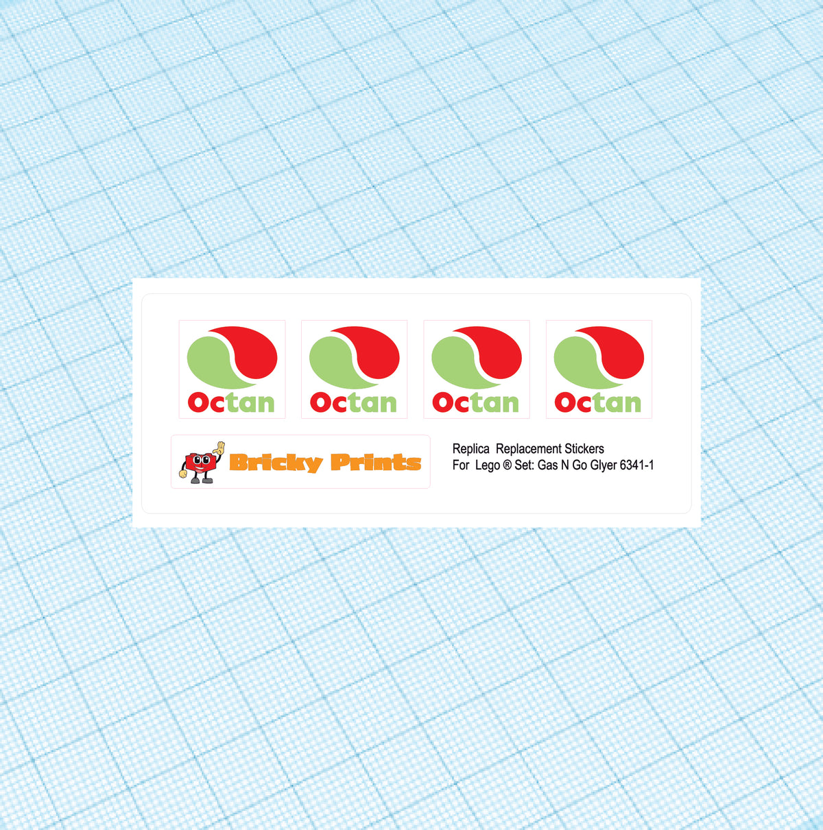 Replica Replacement sticker set: Classic Town Airport Gas N Go Flyer 6341