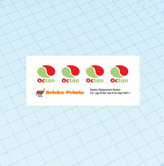 Replica Replacement sticker set: Classic Town Airport Gas N Go Flyer 6341