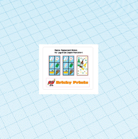 Replica Replacement sticker set: Classic Town Paradisa Dolphin Point 6414