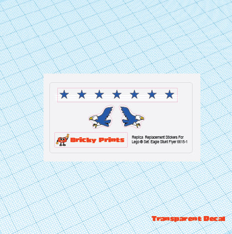 Replica Replacement sticker set: Classic Town Airport Stunt Flyer 6615