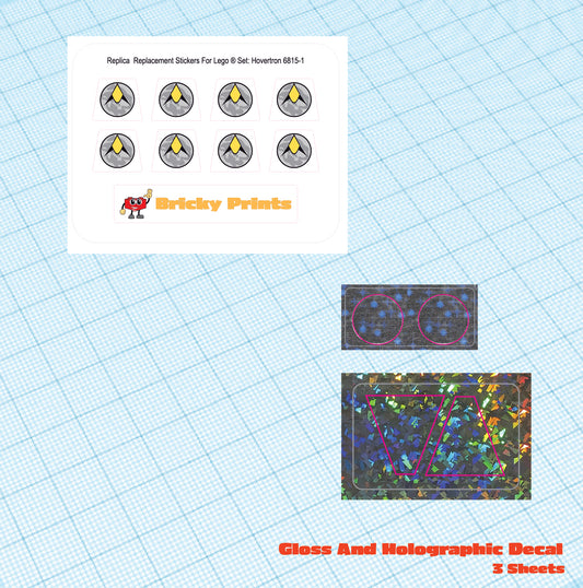 Replica Replacement sticker set: Exploriens Hovertron 6815