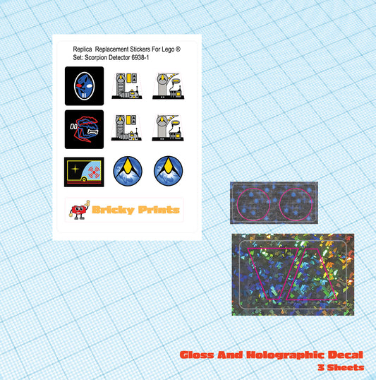 Replica Replacement sticker set: Explorien Scorpion Detector 6938