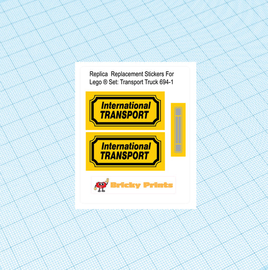 Replica Replacement sticker set: Transport Truck 694