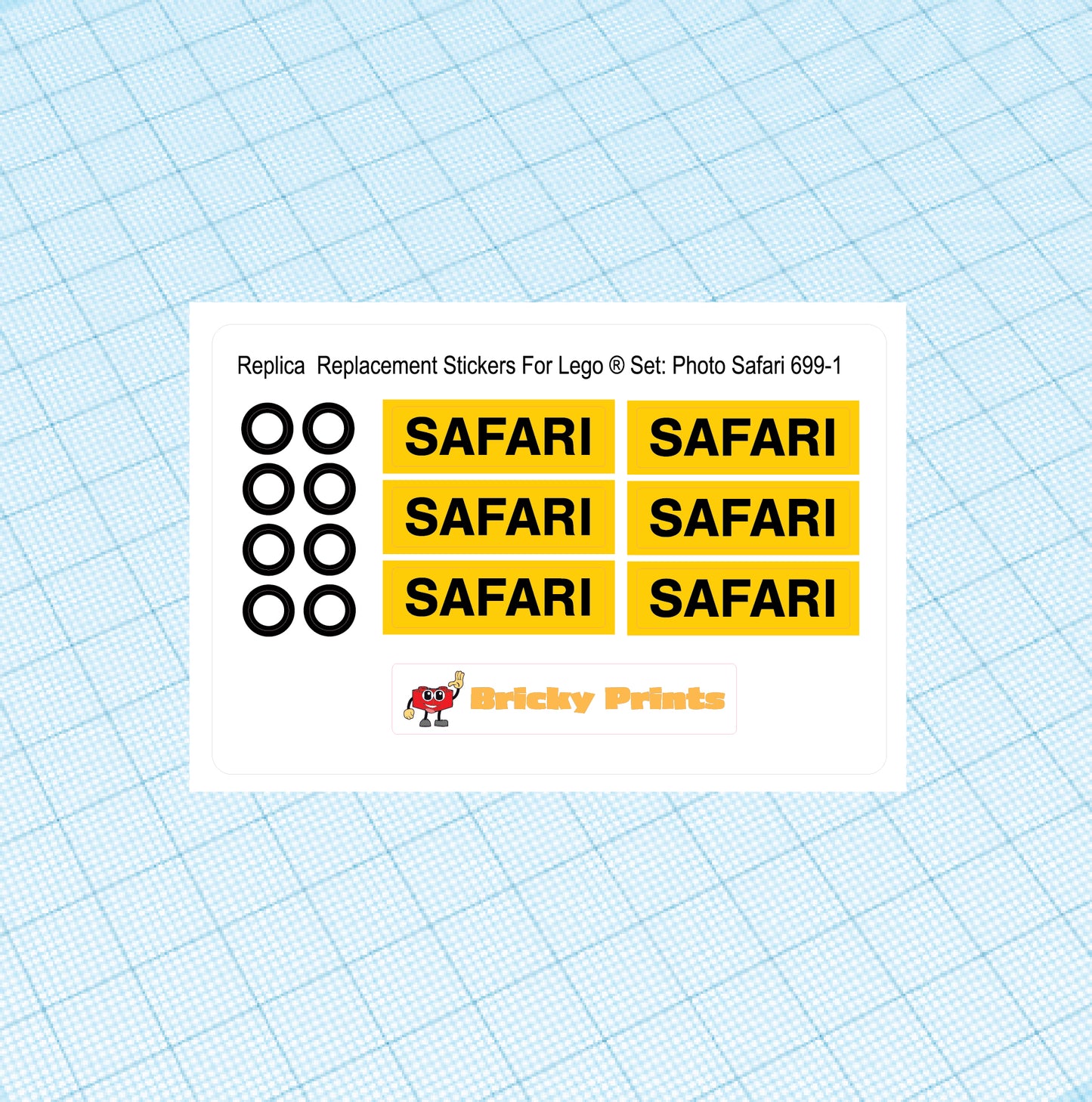 Replica Replacement sticker set: Photo Safari 699