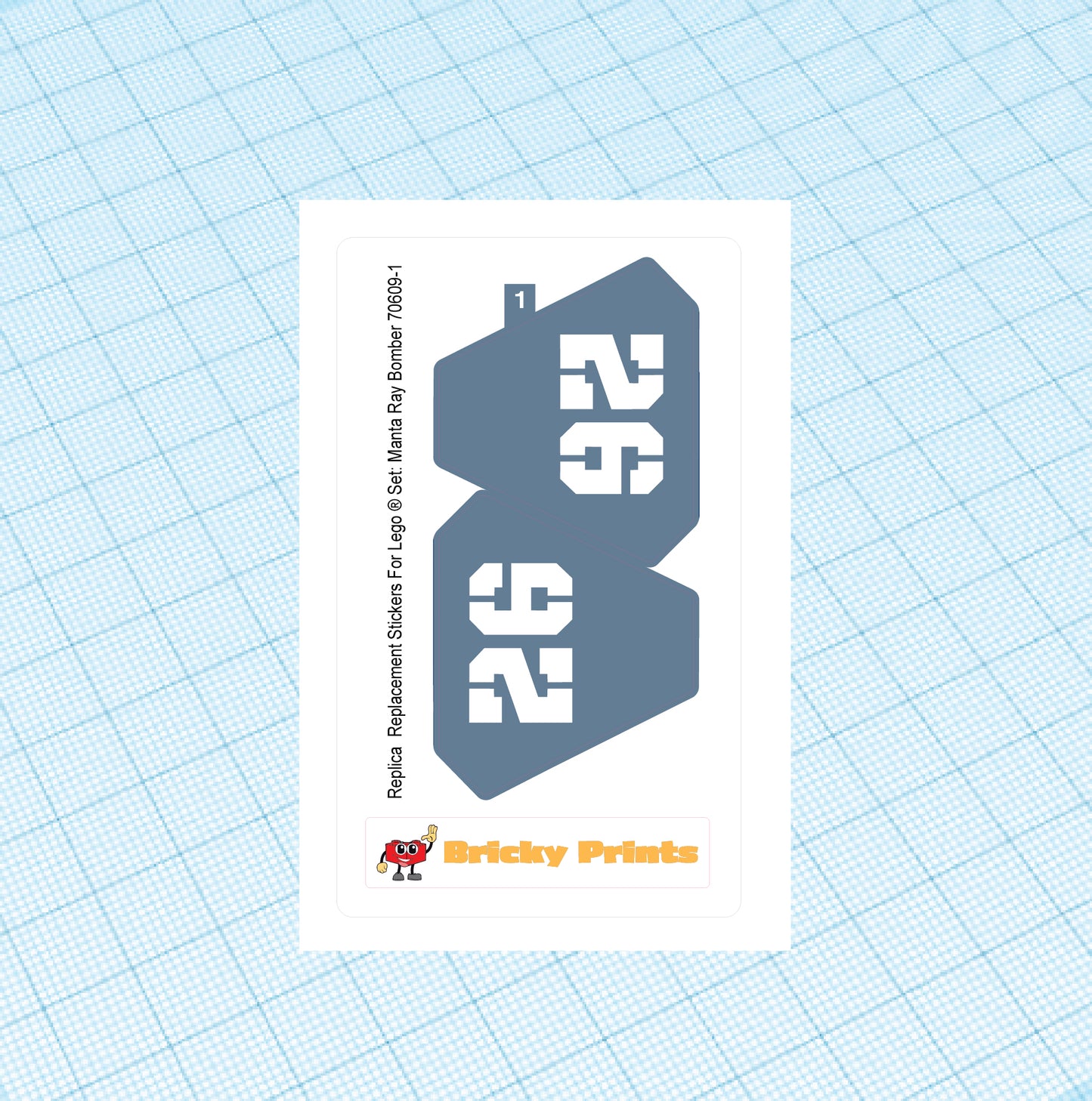 Replica Replacement sticker set: Manta Ray Bomber 70609