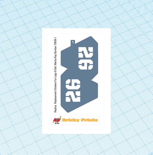 Replica Replacement sticker set: Manta Ray Bomber 70609