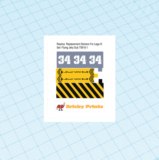 Replica Replacement sticker set: Flying Jelly Sub 70610
