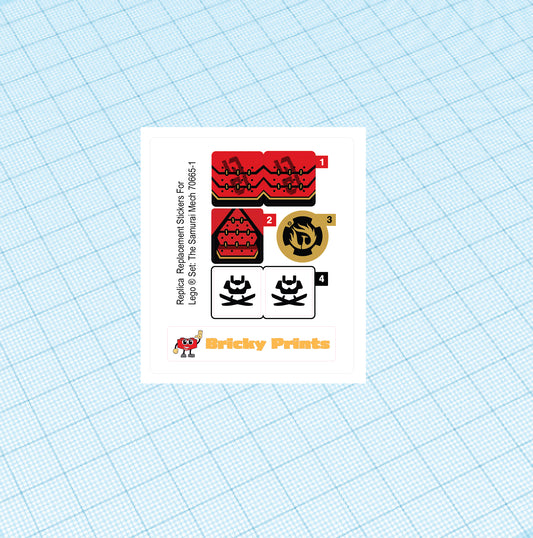 Replica Replacement sticker set: The Samurai Mech 70665