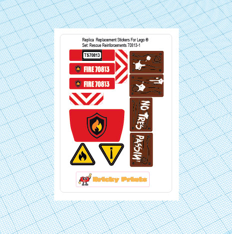 Replica Replacement sticker Set: Rescue Reinforcements 70813
