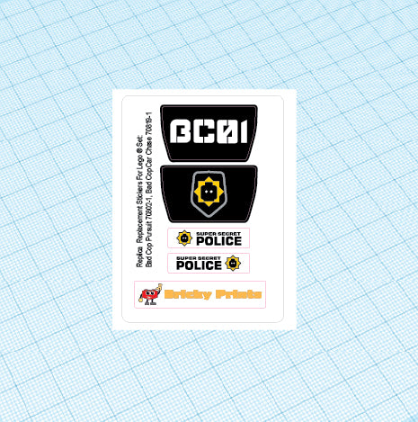 Replica Replacement sticker Set: Bad Cop Car Chase 70819