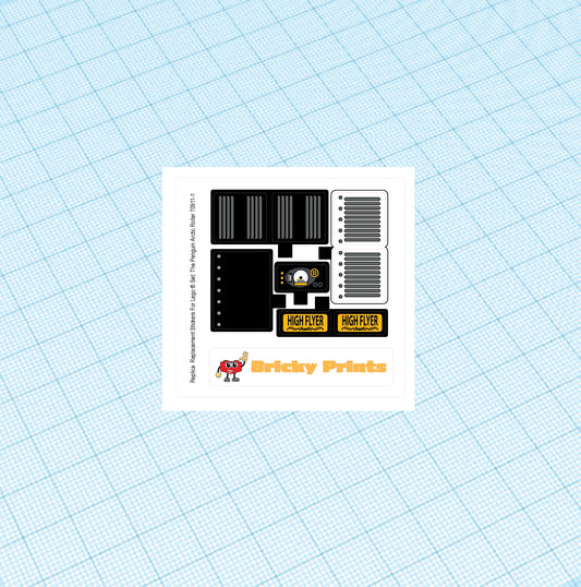 Replica Replacement sticker Set: The Penguin Arctic Roller 70911