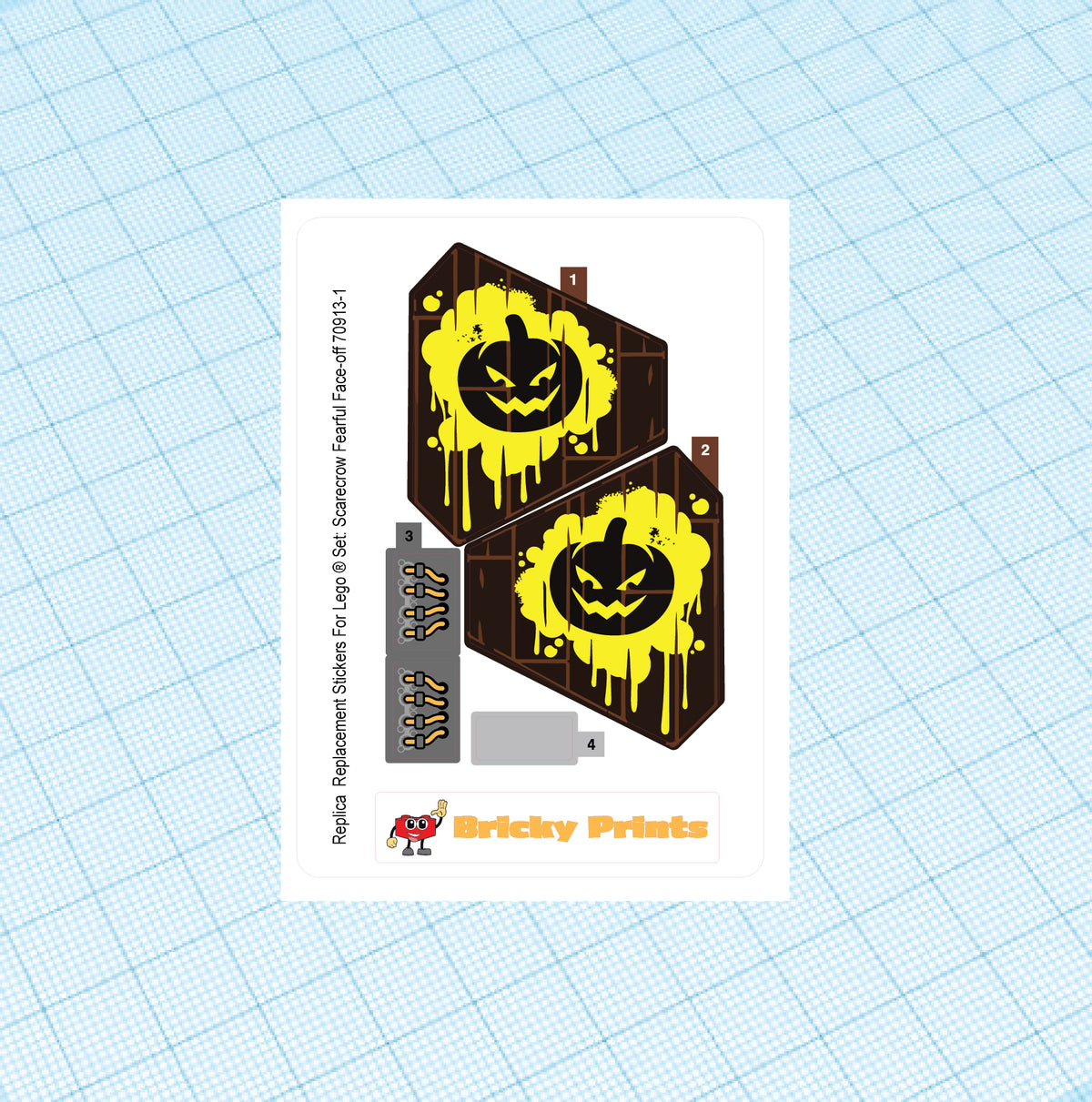 Replica Replacement sticker Set: Scarecrow Fearful Face-off 70913