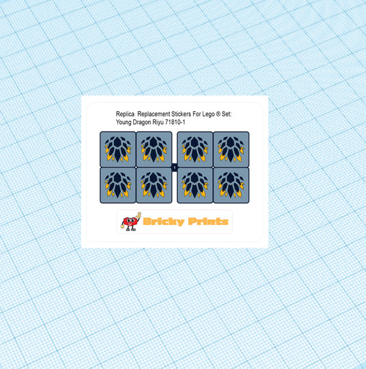 Replica Replacement sticker set: Young Dragon Riyu 71810