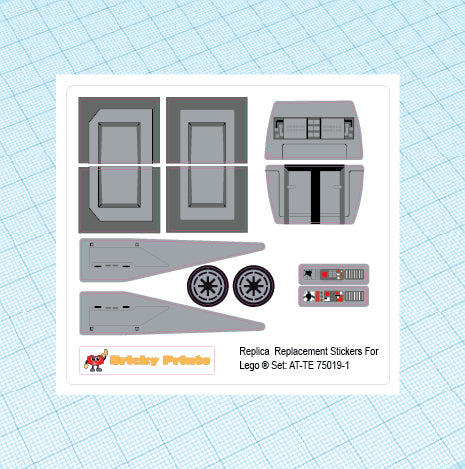 Replica Replacement sticker Set: AT-TE 75019