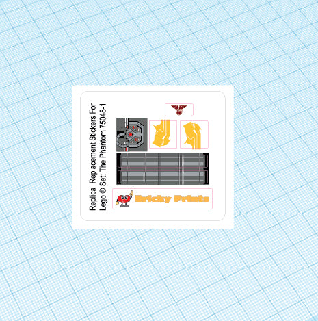 Replica Replacement sticker Set: The Phantom 75048
