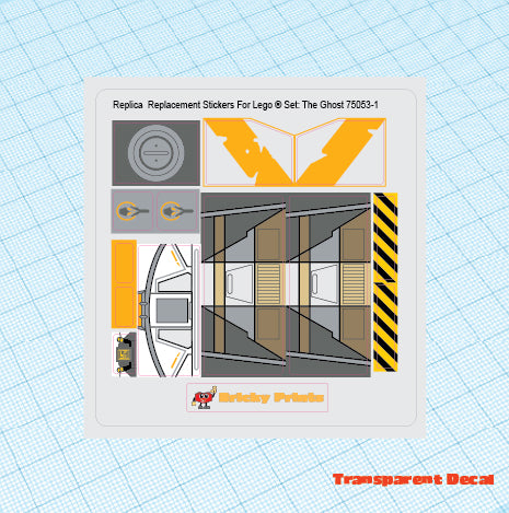 Replica Replacement sticker Set: The Ghost 75053