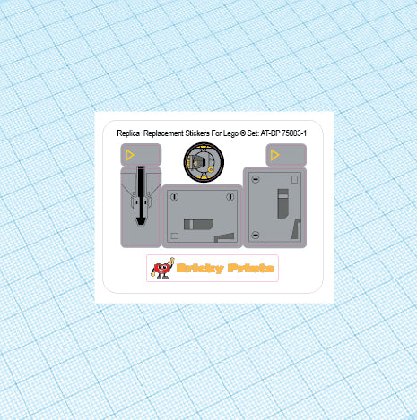 Replica Replacement sticker Set: AT-DP 75083