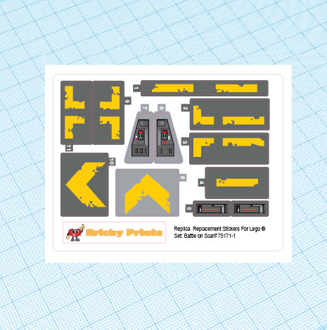 Replica Replacement sticker Set: Battle on Scarif 75171