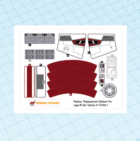 Replica Replacement sticker Set: Tantive IV 75244