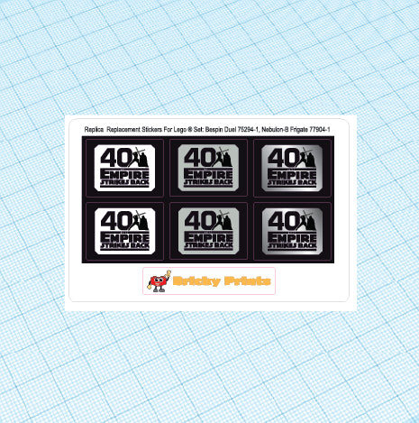 Replica Replacement sticker Set: Bespin Duel 75294