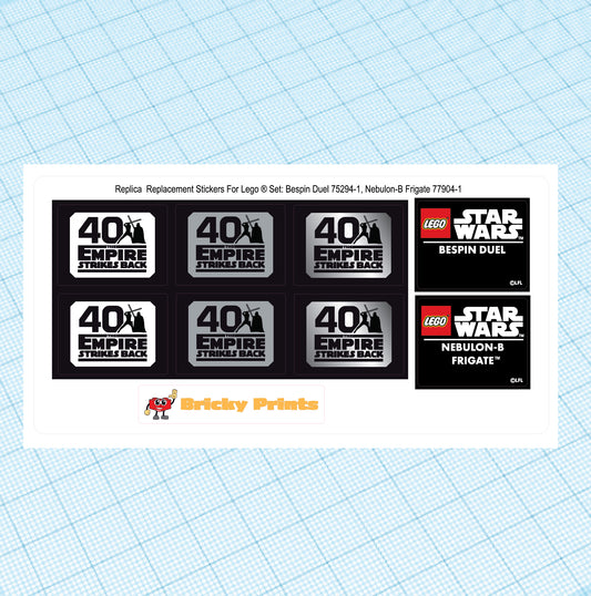 Replica Replacement sticker Set: Bespin Duel 75294