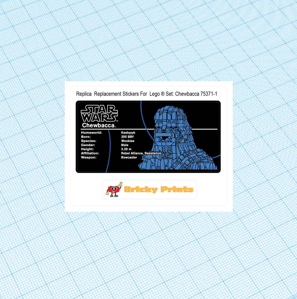 Replica Replacement sticker set: Chew 75371