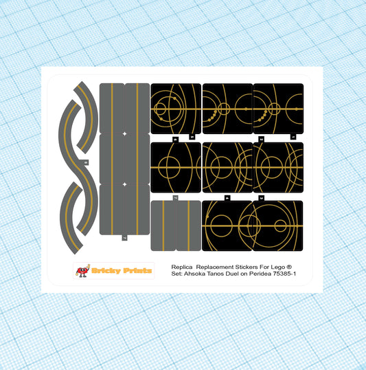 Replica Replacement sticker Set: Ahsoka Tano's Duel on Peridea 75385