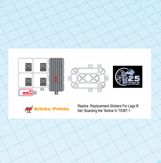 Replica Replacement sticker Set: Boarding the Tantive IV 75387