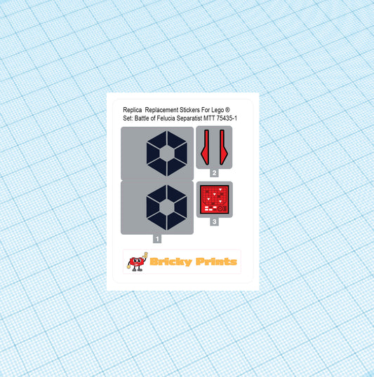 Replica Replacement sticker Set: Battle of Felucia Separatist MTT 75435
