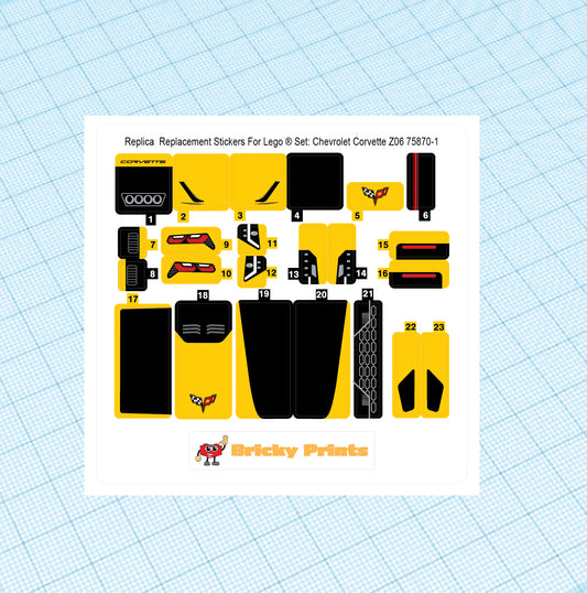 Replica Replacement sticker set: Speed Champions Z6 75870-1