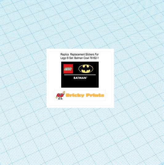 Replica Replacement sticker Set: Bat Cowl 76182