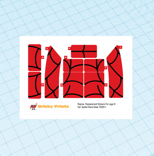 Replica Replacement sticker Set: Spider-Mans Mask 76825
