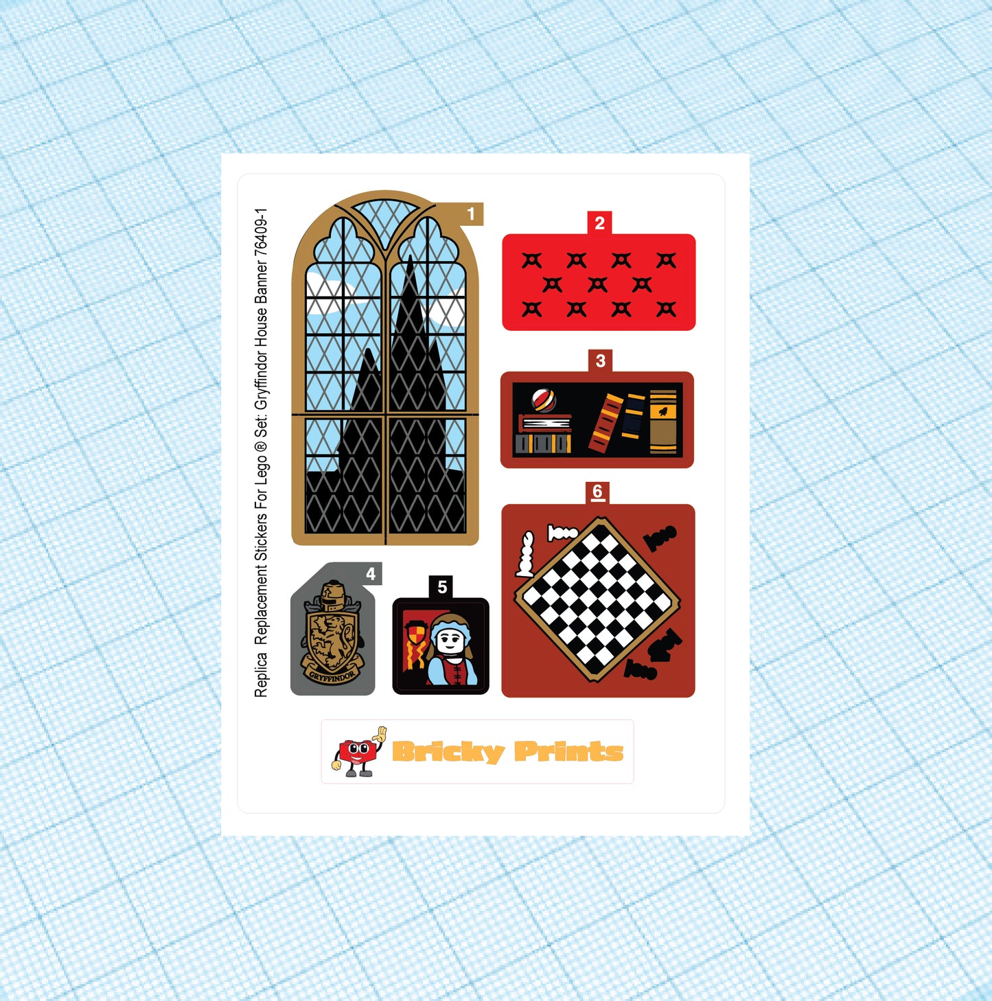 Replica Replacement sticker Set: Gryffindor House Banner 76409