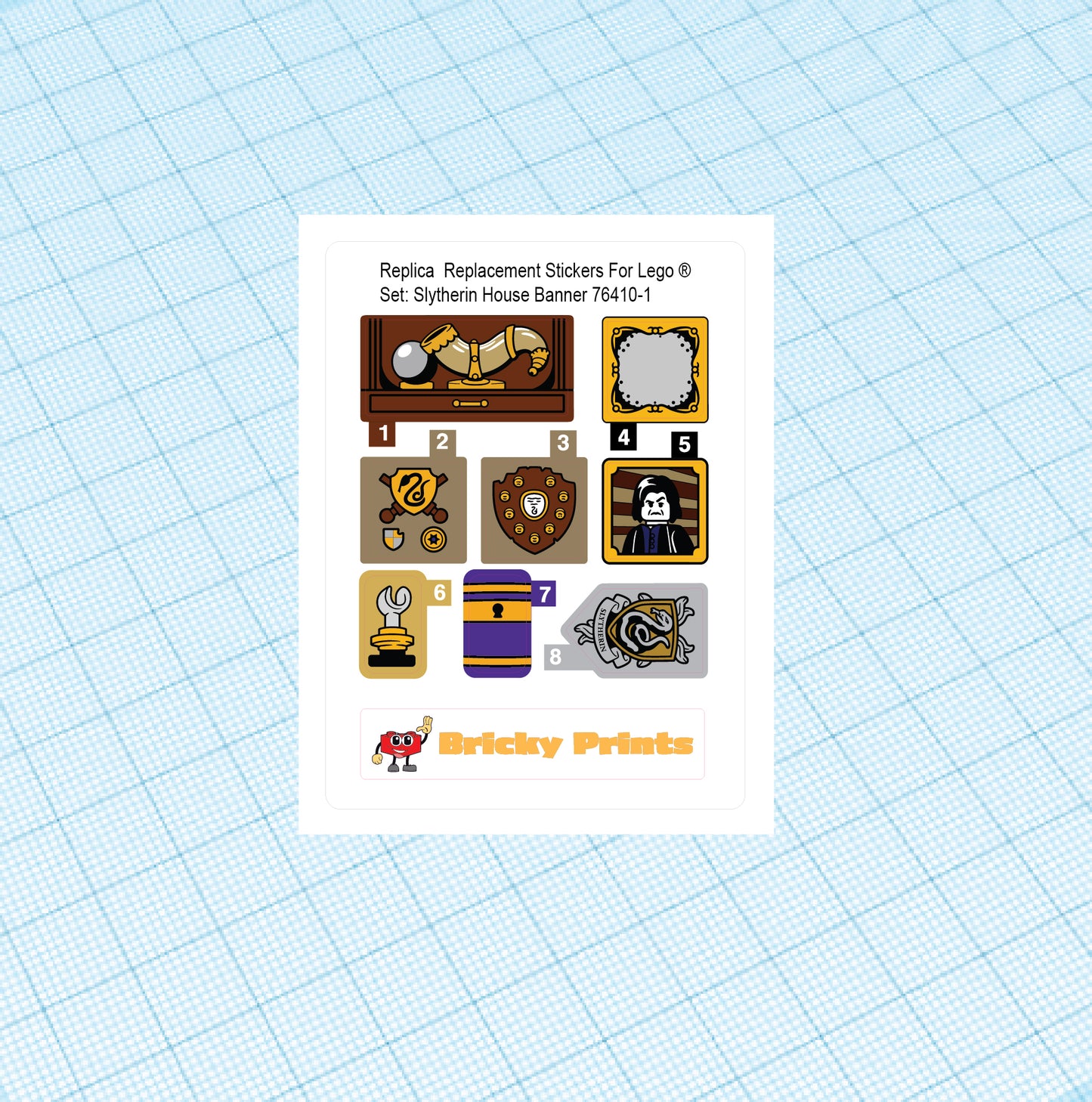 Replica Replacement sticker Set: Slytherin House Banner 76410