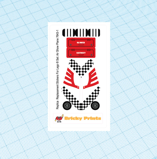 Replica Replacement sticker Set: City Airport Air Show Plane 7643