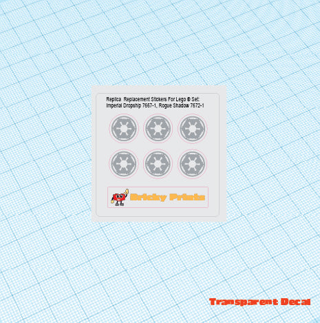Replica Replacement sticker Set: Imperial Dropshop 7667