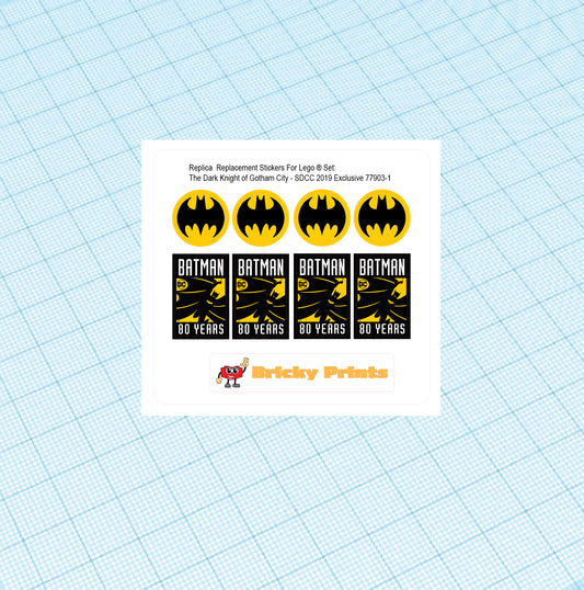 Replica Replacement sticker Set: The Dark Knight of Gotham City - SDCC 2019 Exclusive 77903