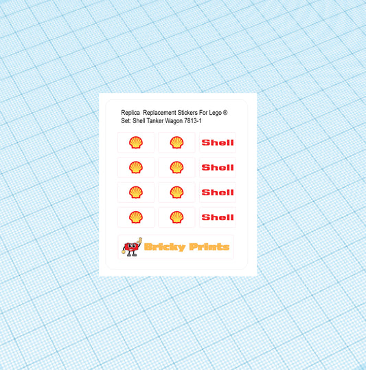 Replica Replacement sticker Set: 4.5 Volt Battery Gas Tanker Wagon 7813